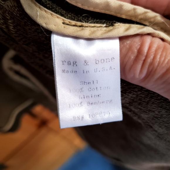 Rag & Bone Women's Green Military Style Jacket Size 6 - Picture 10 of 12